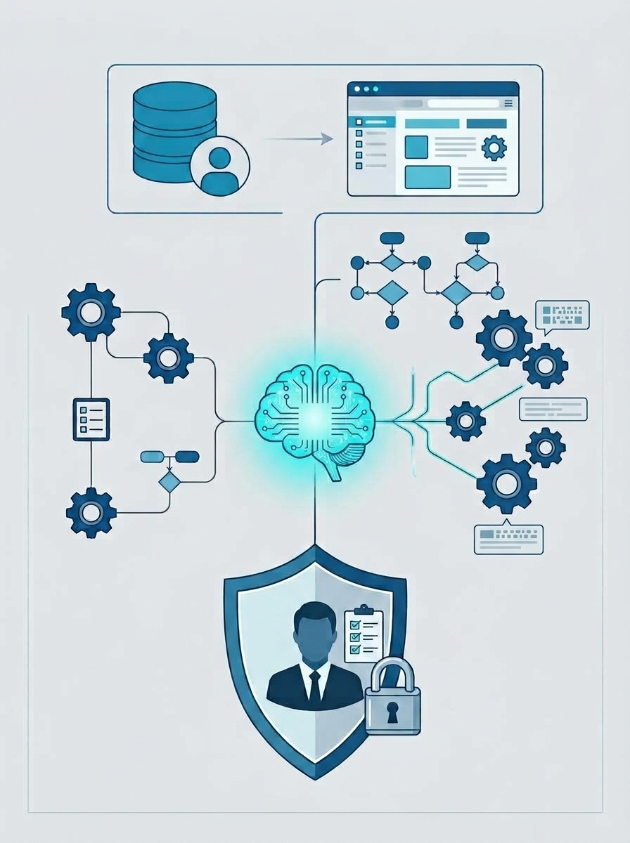 Illustrazione: AI agentica nei processi aziendali